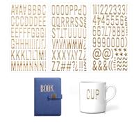170Pcs Gold Puffy Letter Stickers Stick On Letters 1 Inch Self-Adhesive Gold Alphabet A to Z Number Stickers 1 to 9 Glitter 3D Alphabet Sticker for Scrapbooking Mailbox DIY Crafts Decoration