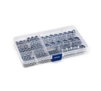 170pcs M3 M4 M6 M8 M10 M12 304 Stainless Steel Hexagon Nylon Insert Lock Nut Assortment Kit Hex Self Locking Nylock Locknut Set