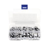 170pcs SMD Aluminum Electrolytic Capacitor Assorted Kit 10Values 0.47uF 1uF 2.2uF 4.7uF 10uF 22uF 47uF 100uF 220uF Samples Set