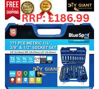 171 Pc Metric Socket Set 4mm-32mm 6 Point 1/4" & 3/8" & 1/2" Drive Ratchet Set