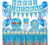 171 Pcs Science Party Supplies Mad Scientist Birthday Party Decoration Science Party Paper Dinnerware Laboratory Theme Favors for kid Science Lab Birthday Party Decoration Baby Shower for 20 Guests