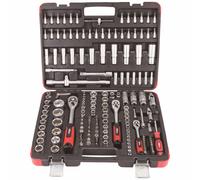 Hilka Tools Dr Socket Set 01110171 – Black/Silver, 3/8, 1/4-Inch