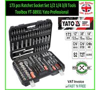173 pcs Ratchet Socket Set 1/2 1/4 3/8 Tools Toolbox YT-38931 Yato Professional