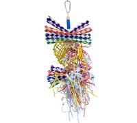 1730 Willow Heart Shredder Bird Toy - Foraging Fun for Parakeets, Cockatiels, Conures, Budgies, and Lovebirds - Shredding Activity for Small to Medium Birds