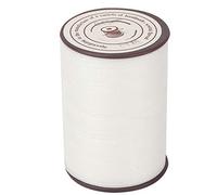 174.98 Yards 160m Crafts Black Leather Sewing Wax Cord, 0.45mm Handwork Knitting Craft Wax Beading Thread Roll Spool for Bracelet Necklace Jewelry Waist Beads DIY Making (White)