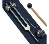 174 Hz Solfeggio Weighted Tuning Fork - Sound Healing & Biofield Harmonization - With Weighted Boot | Earthy Gray