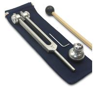 174 Hz Solfeggio Weighted Tuning Fork - Sound Healing & Biofield Harmonization - With Weighted Boot | Silver