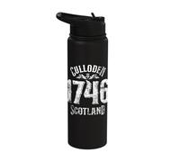 1746 Culloden Scotland Vintage Distressed Print Stainless Steel Insulated Water Bottle