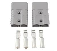 175 Amp 600v For Battery Connector For Rv Marine Solar Systems With Silver Plated Copper Terminals And Mechanical Keying Housing Grey Red For 2 Pack(gray)