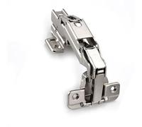 175 Degree Cabinet Hinge Cold Rolled Steel Fixed Hinge Iron Cabinet Cupboard Door Hinges for Furniture Hardware 1Pcs(Half Overlay) Made in China