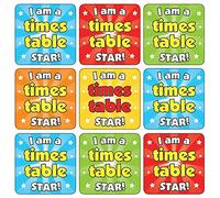 175 I Am A Times Table Star Maths Multiplication Square Childrens Pupils School Praise Teachers Reward Stickers 20mm Primary Teaching Services