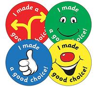 175 I Made A Good Choice Smiley Thumbs Up School Praise Reward Stickers 37mm Primary Teaching Services