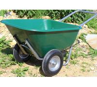 175 Litre Bristol Tool Company Garden Plastic Wheelbarrow With Pneumatic Wheels