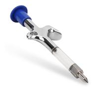 175 x 5.6mm/6.9 x 0.2in Grease Gun Stainless Steel Grease Injector Needle Bicycle Grease Gun Injector Lubrication Tool Grease Socket 5-Way Lubricant Hub Oil Tool Lubricant Injector