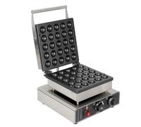 1750W Mini Dutch Pancake Maker, Commercial Electric Nonstick Pancake Maker Machine, 25PCs Round Pancakes, 50-300℃ Poffertjes Maker, for Baking Crepes, Muffins, Dutch Pancakes