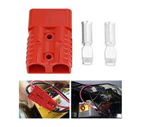 175A 600V Red Battery Quick Connect Plug with Solid Locking Connection for Disconnecting Power to Winch or Electrical Device, 2pcs for Car Battery Connectors