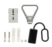 175A DC600V Power Plug Connector Terminal Kit, Forklift Cable Connector with Handle and Dust Cap, Silver - Plated Copper Wire Terminal for Solar Panel Dual Battery System