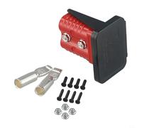 175a Flush Mount Bracket Panel Cover for Connectors Silverplated Copper Terminal Ip40 Rated 600v for Caravan Rv Yacht Bus Red(1PCS)