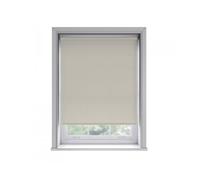 175cm No Drill Oyster Thermal Blackout Roller Blind (170cm Drop), Cream