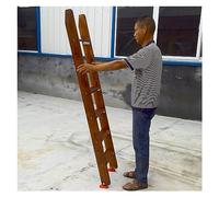 175cm Vintage Wooden Bunk Bed Ladder - Heavy Duty Climbing Ladder for Kids & Adults Perfect for Dorm Apartment Loft & Library - Supports 150kg Load