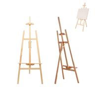 175CM Wooden A-Frame Studio Easel - Artist Easel Floor Standing Portable Artists Easel Display Easel Stand