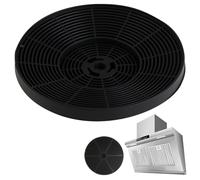 175mm Diameter Carbon Filter for Cooker Hood Active Carbon Charcoal Odour & Grease Filter Sutiable for CDA Cooker Hood Vent Extractor Replacement SIA2 EAG91 CGH100 AGL61 AGL71 AGL91 Ect Black 1 Pack