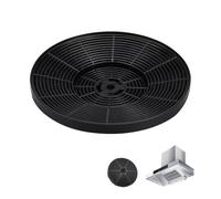 175mm Diameter Carbon Filter for Cooker Hood Compatible with CDA Cooker Hood Vent Extractor Replacement SIA2 ECA60 EVA70 EAG91 CGH100 AGL61 and More, Active Carbon Charcoal Odour & Grease Filter