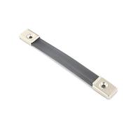 175mm Nickel Plated Flat Black Plastic Replacement Case Handle