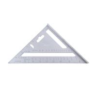 (175MM, One size) Triangle Ruler Thickening Angle Protractor Stainless Steel Aluminum-Alloy Carpenter Measurement Square Ruler Woodworking