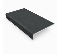 175mm x 1.50m Anthracite Grey uPVC Fascia Capping Board + End Caps - 1 Pack