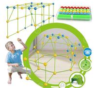 175Pcs Build Your Own Den Set Kit DIY Tent DIY Play House Kids Tents