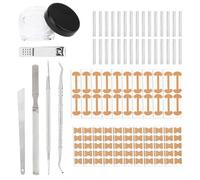 175pcs Ingrown Toenail Removal Kit, Ingrown Pedicure Tools Include Nail Correct Strips Curved Toes Correction Patches Nail Clippers & Lifting Pedicure Tools for Women Men