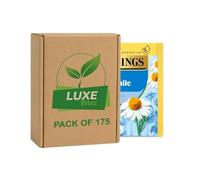 175x Camomile Tea Bags - Strong, Bold & Malty Flavor | Individually Wrapped Tea Sachets Envelopes | Refreshing Premium Tea | Compatible with Twinings By Luxe Bitez