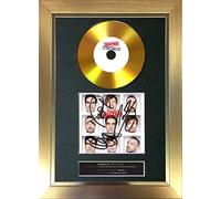 #177 Busted Halfway There GOLD CD Signed Autograph Mounted Cd Cover Record Reproduction PRINT A4 Rare Perfect Birthday (297 x 210mm) (Gold Frame)