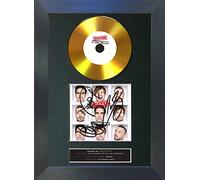 #177 Busted Halfway There GOLD CD Signed Autograph Mounted Cd Cover Record Reproduction PRINT A4 Rare Perfect Birthday Christmas Present (297 x 210mm) (Black Frame)