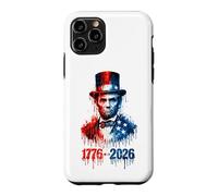 1776 2026 Abraham Lincoln Patriotic USA Flag Case for iPhone 11 Pro