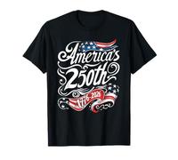 1776 2026 America's 250th Anniversary American Flag Womens T-Shirt