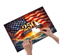 1776-2026 Jigsaw Puzzle - Commemorative Challenging Puzzles 1776-2026 - Educational Jigsaw,for Living Room Bedroom Study Room Office 4th of July Memorial Day Veterans Day