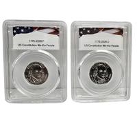 1776-2026 P&D US Constitution Semiquincentennial Quarter Set Uncirculated | We the People Design, P & D Mint Marks, Acrylic Protective Case, Collectible Coin, Uncirculated Condition
