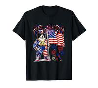 1776-2026 Proud 250th Aniversary 4th July Border Collie T-Shirt