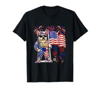 1776-2026 Proud 250th Aniversary 4th July French Bulldog T-Shirt