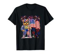 1776-2026 Proud 250th Aniversary 4th July Norwich Terrier T-Shirt