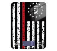 1776 Distressed American Flag Usa Black portable food measuring scale 11lb/0.18oz, 5kg/5g small kitchen digital scale with 4 unit for Meal Prep Meal Prep Meal Prep (Batteries not Included)