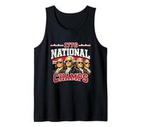 1776 National Champs Funny Patriotic America Founding Father Tank Top