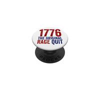 1776 The Original Rage Quit Funny Gamer 4th Of July PopSockets Adhesive PopGrip