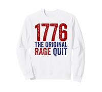 1776 The Original Rage Quit Funny Gamer 4th Of July Sweatshirt