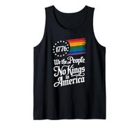 1776 We The People No Kings in America Pride Patriotic LGBT Tank Top
