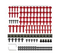 177PCS Fairing Bolts Screws Nut Kit For HON&DA CRF 230L 250L 250M 300 300L Rally ABS CRF 100F 110F 125F 125FB(Red)
