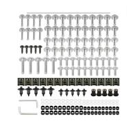 177PCS Fairing Bolts Screws Nut Kit For HON&DA CRF 230L 250L 250M 300 300L Rally ABS CRF 100F 110F 125F 125FB(Silver)
