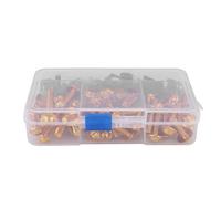 177pcs Motorcycle Fairing Bolt Kit, Universal M5 M6 Aluminum Screws with Washers and Pillars for Sportbikes, Blue Gold Green Red Silver (Gold)